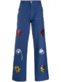 Sky High Farm sequin-embellished detail trousers - Blue