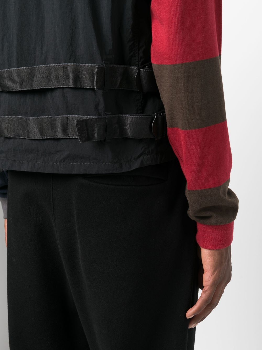 Shop Ten C Flap-pocket Gilet Vest In Black