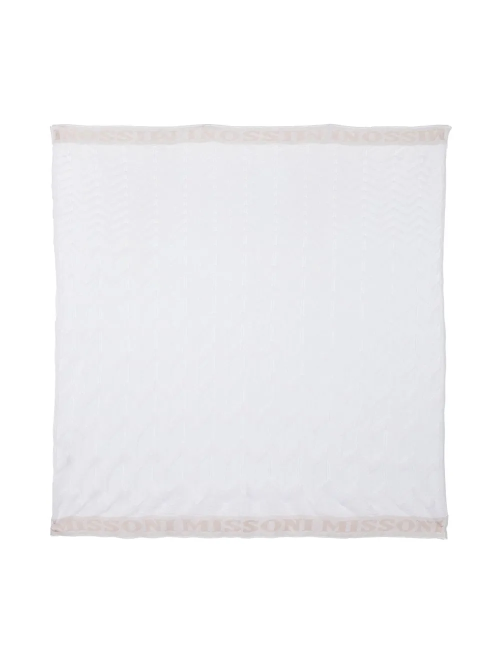 

Missoni zig-zag woven square scarf - White