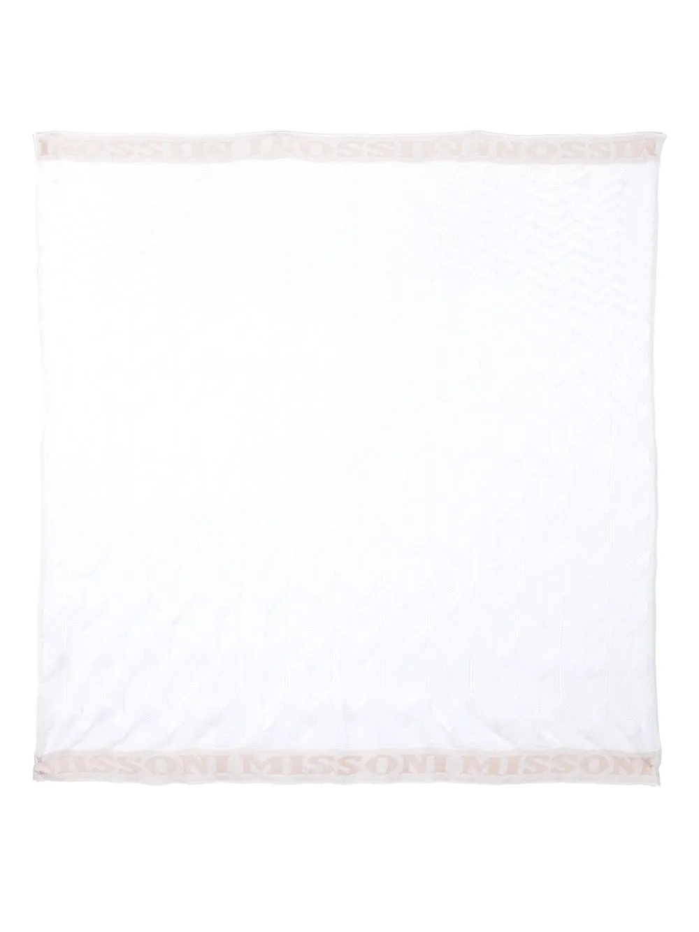 

Missoni bufanda tejida en zigzag - Blanco