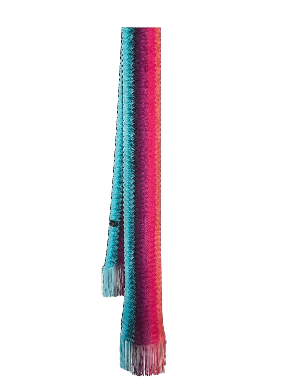 

Missoni bufanda tejida en zigzag - Multicolor