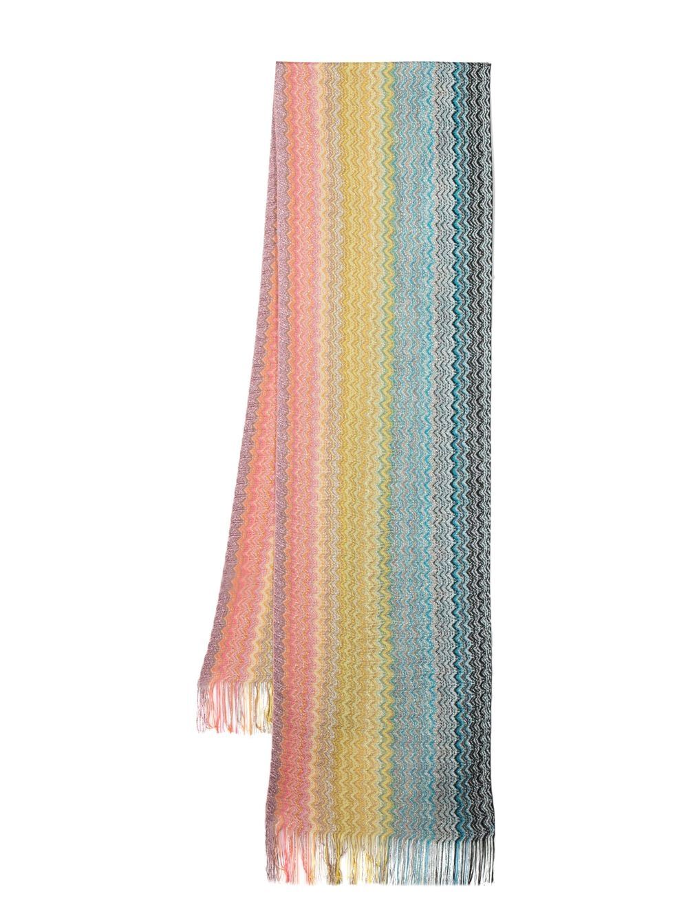 

Missoni zig-zag woven scarf - Blue