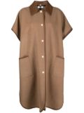 Burberry press-stud cape - Brown