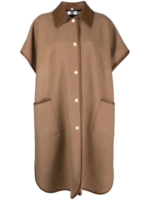 Burberry press-stud cape