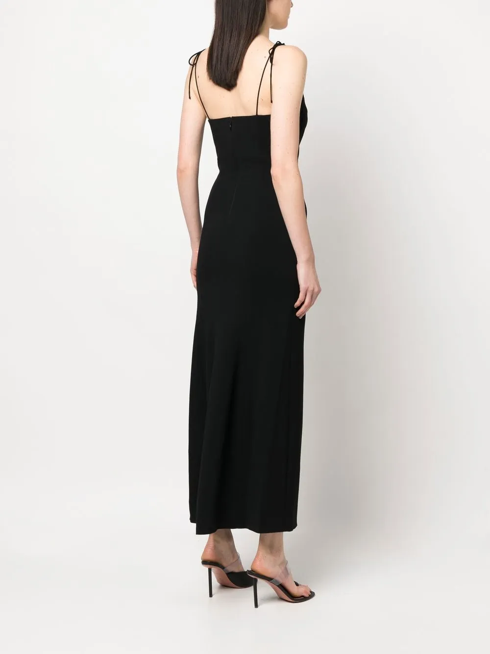 Del Core Sleeveless Silk Long Dress Farfetch