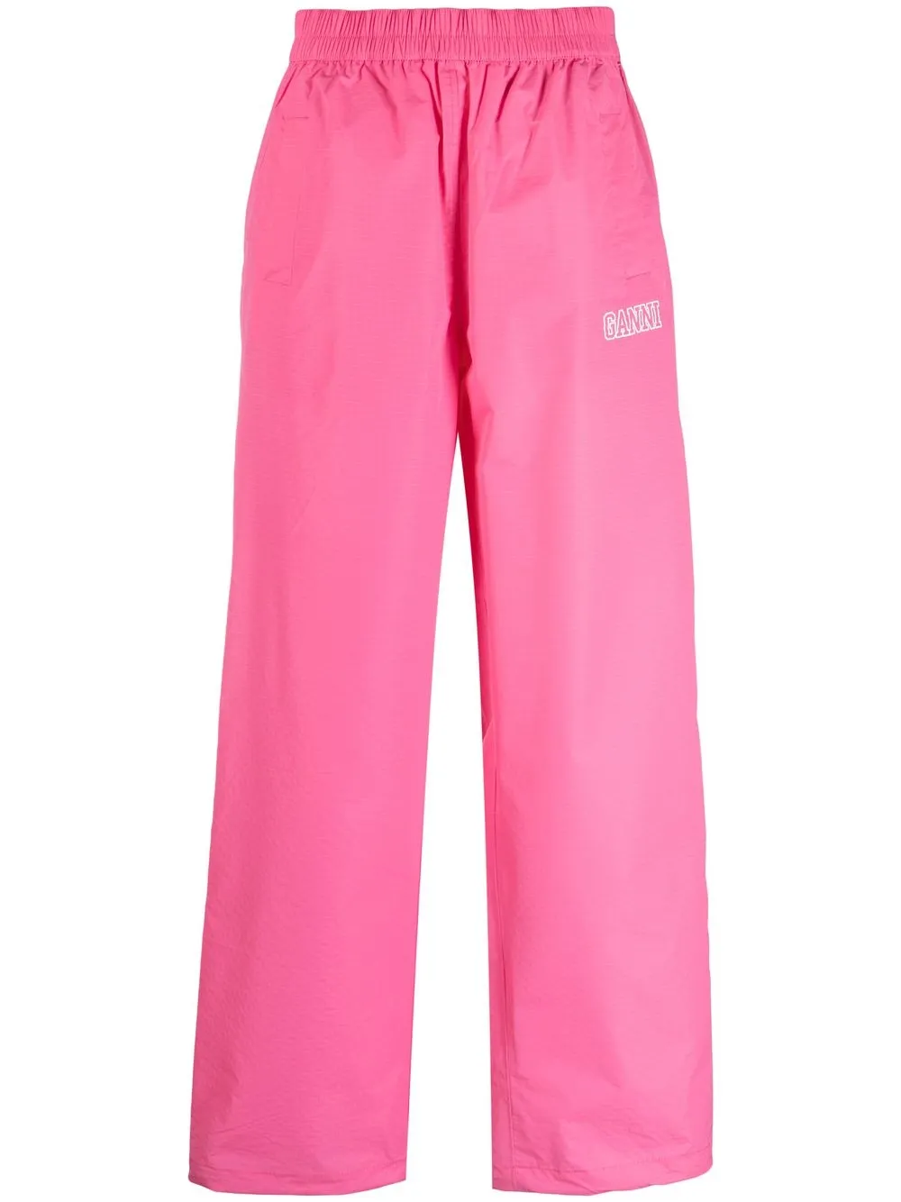 

GANNI logo-print track pants - Pink