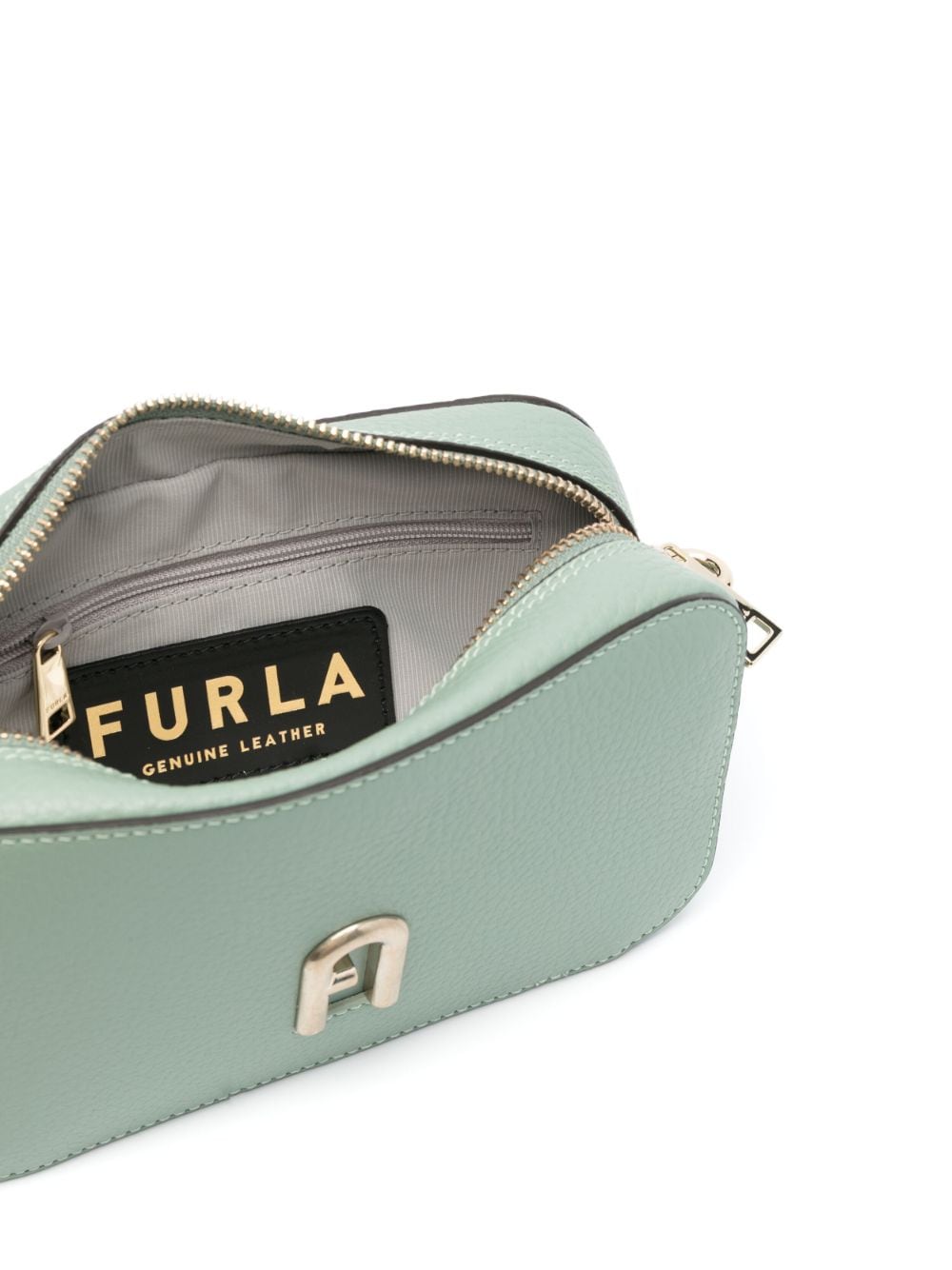 Shop Furla Mini Primula Cross Body Bag In Green