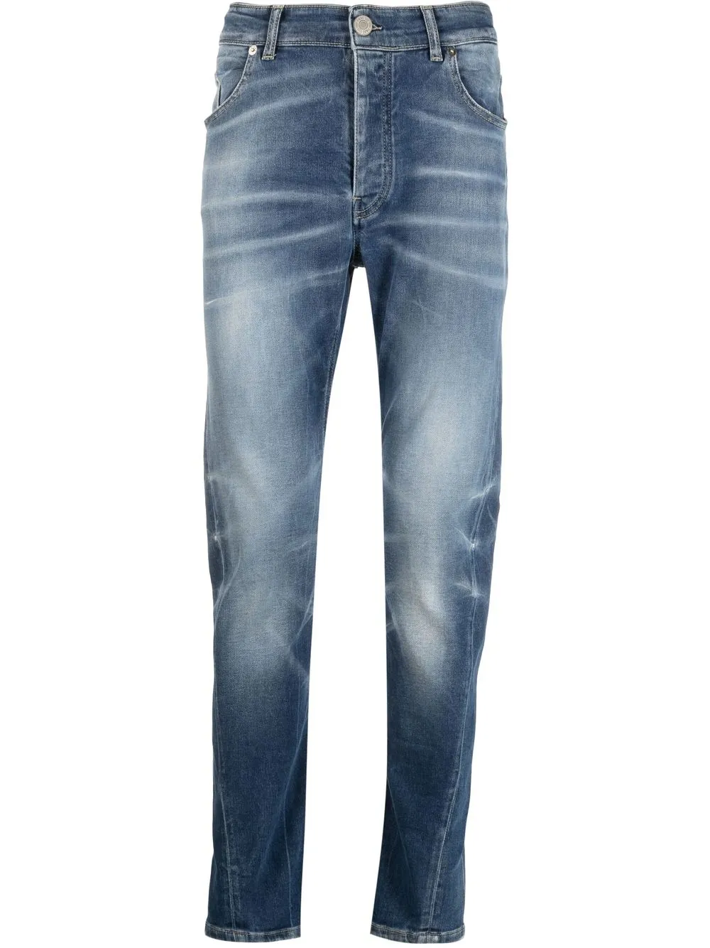 

PMD faded knees straight-leg jeans - Blue