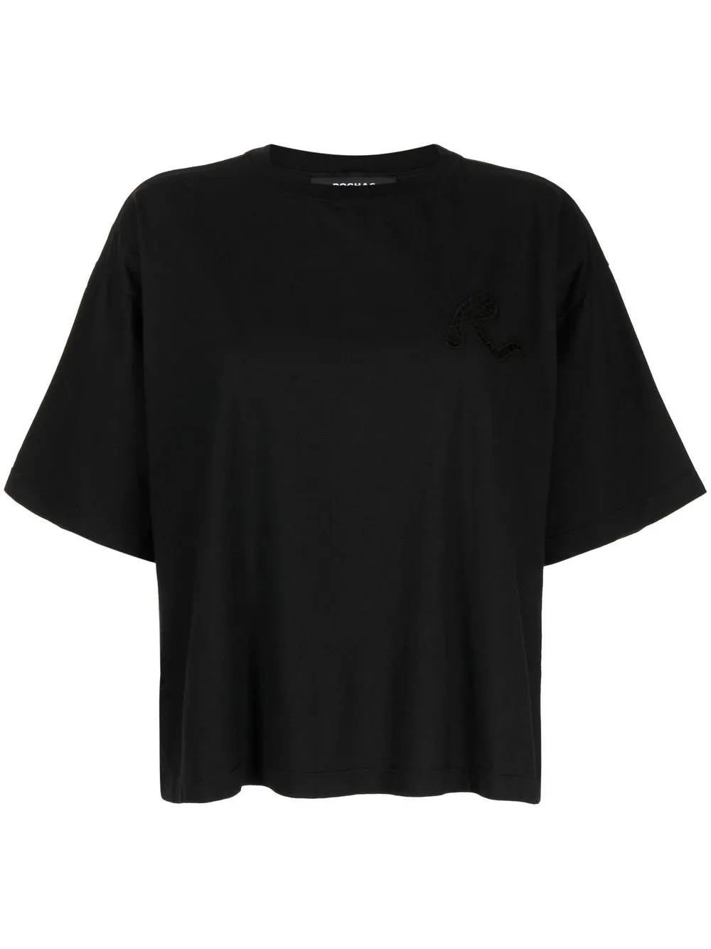 

Rochas playera manga corta con cuello redondo - Negro