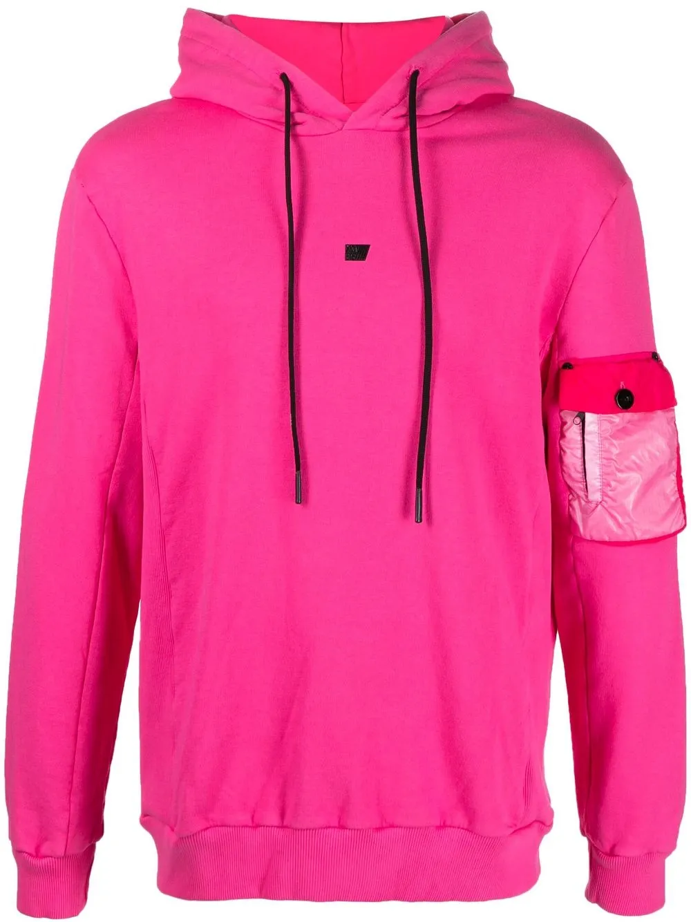 

PMD logo-patch contrast hoodie - Pink