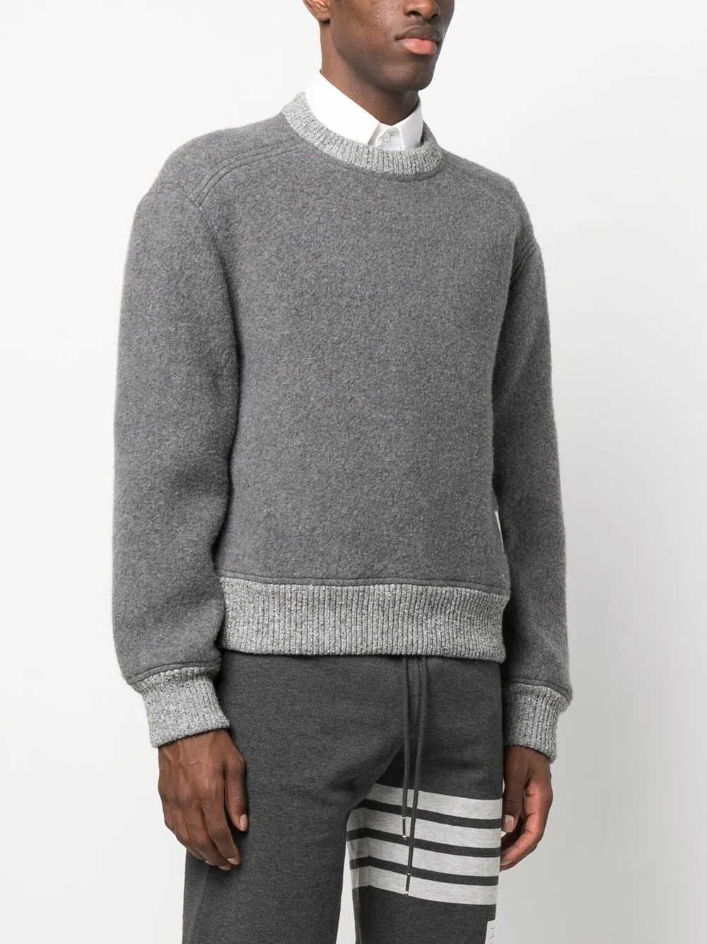 Thom Browne Trui met logopatch Grijs