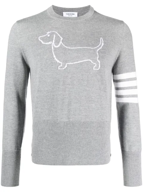 Thom Browne pull à détail 4 bandes signature