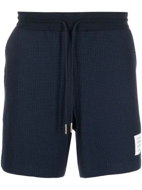 Thom Browne waffle-effect drawstring shorts