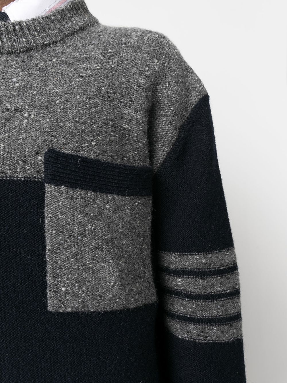 Thom Browne Oversized pullover Blauw