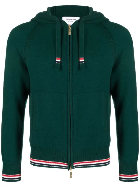 Thom Browne hoodie de cachemira con cierre