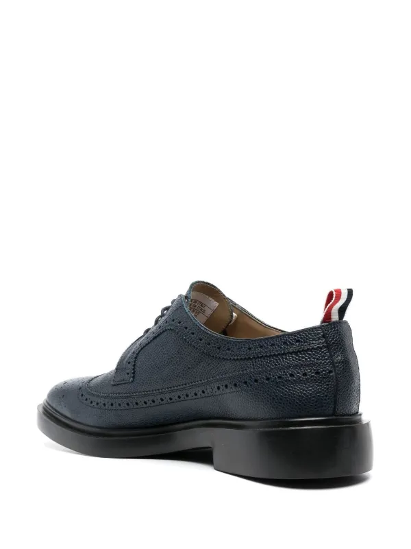 希望額変更中✨ THOM BROWNE クラシック ロングウィング ブローグ ペブル グレイン ラバー ソール ロングウィング ブローグ | Thom