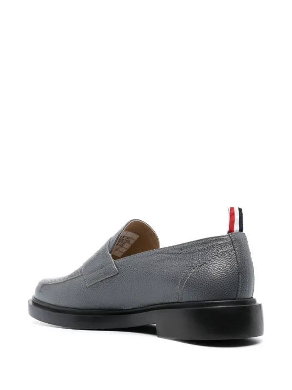 Thom Browne Classic Penny Leather Loafers Grey FARFETCH PH