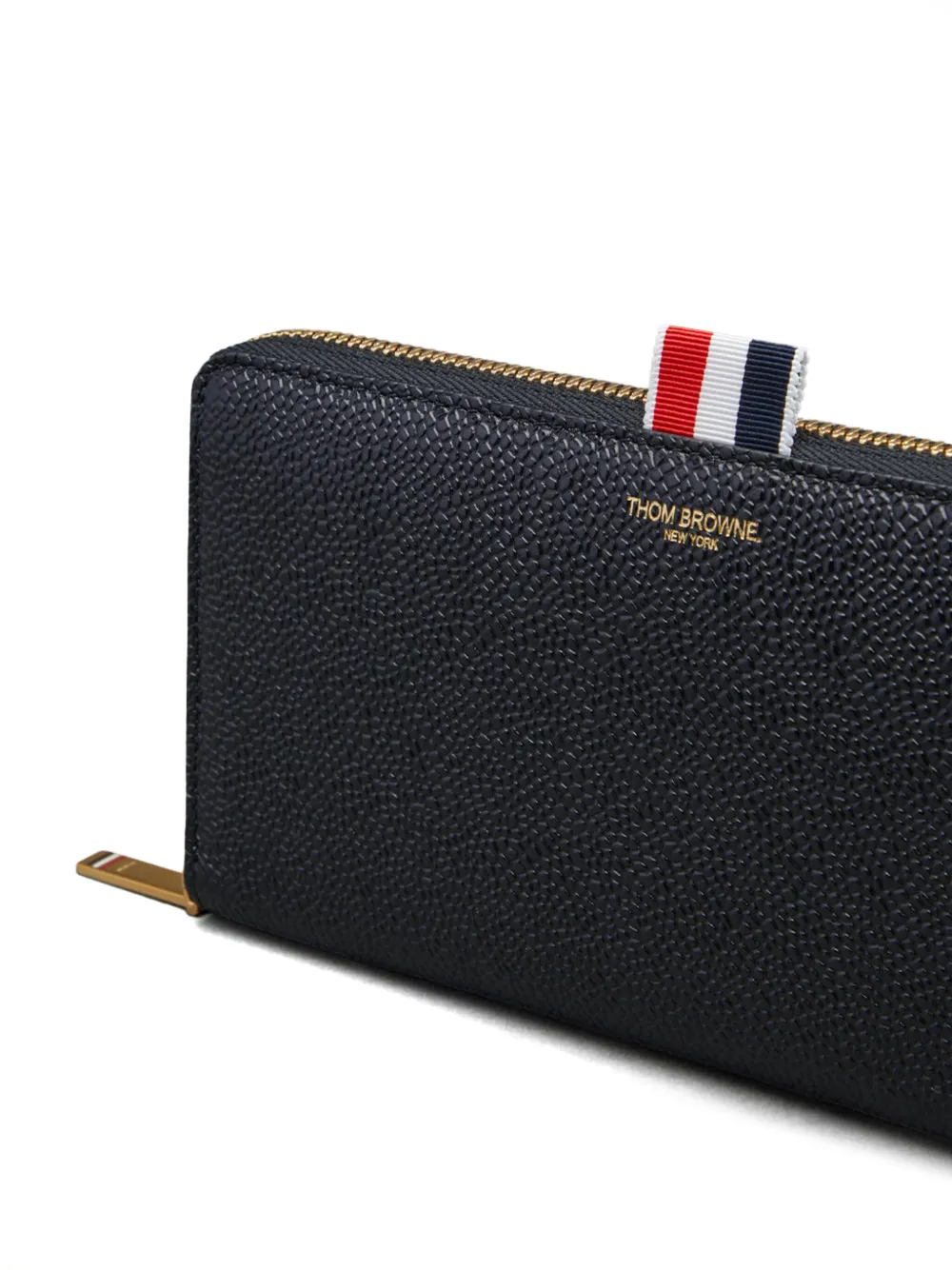 Thom Browne Bewerkte portemonnee met rits Zwart