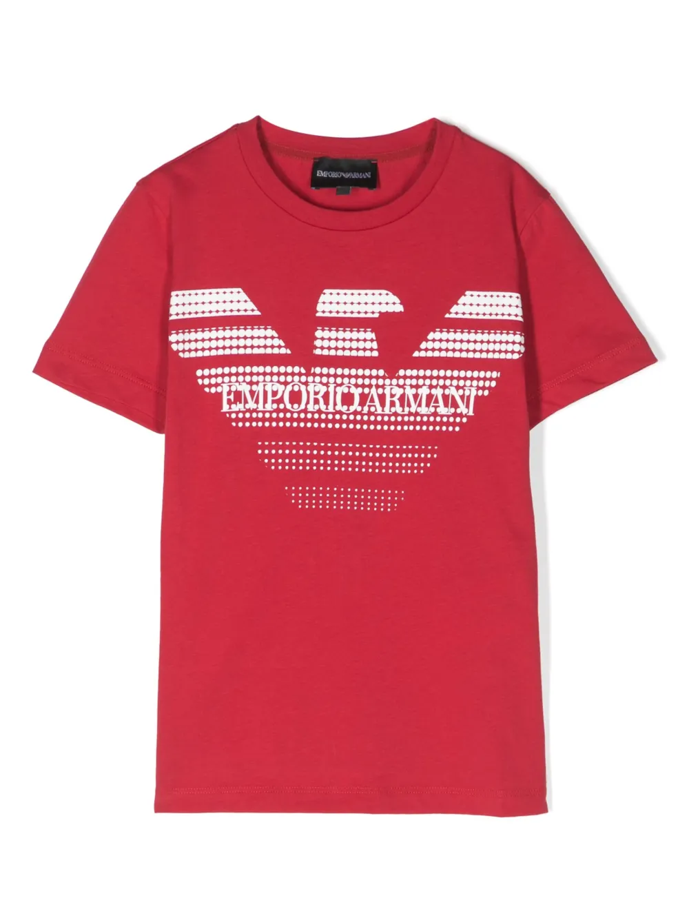 Emporio Armani Kids T-shirt set met logoprint - Rood