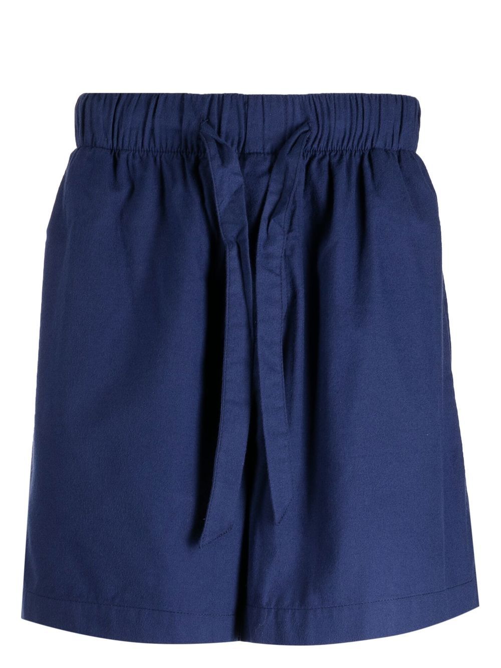 

TEKLA drawstring-waistband cotton pyjama bottoms - Blue