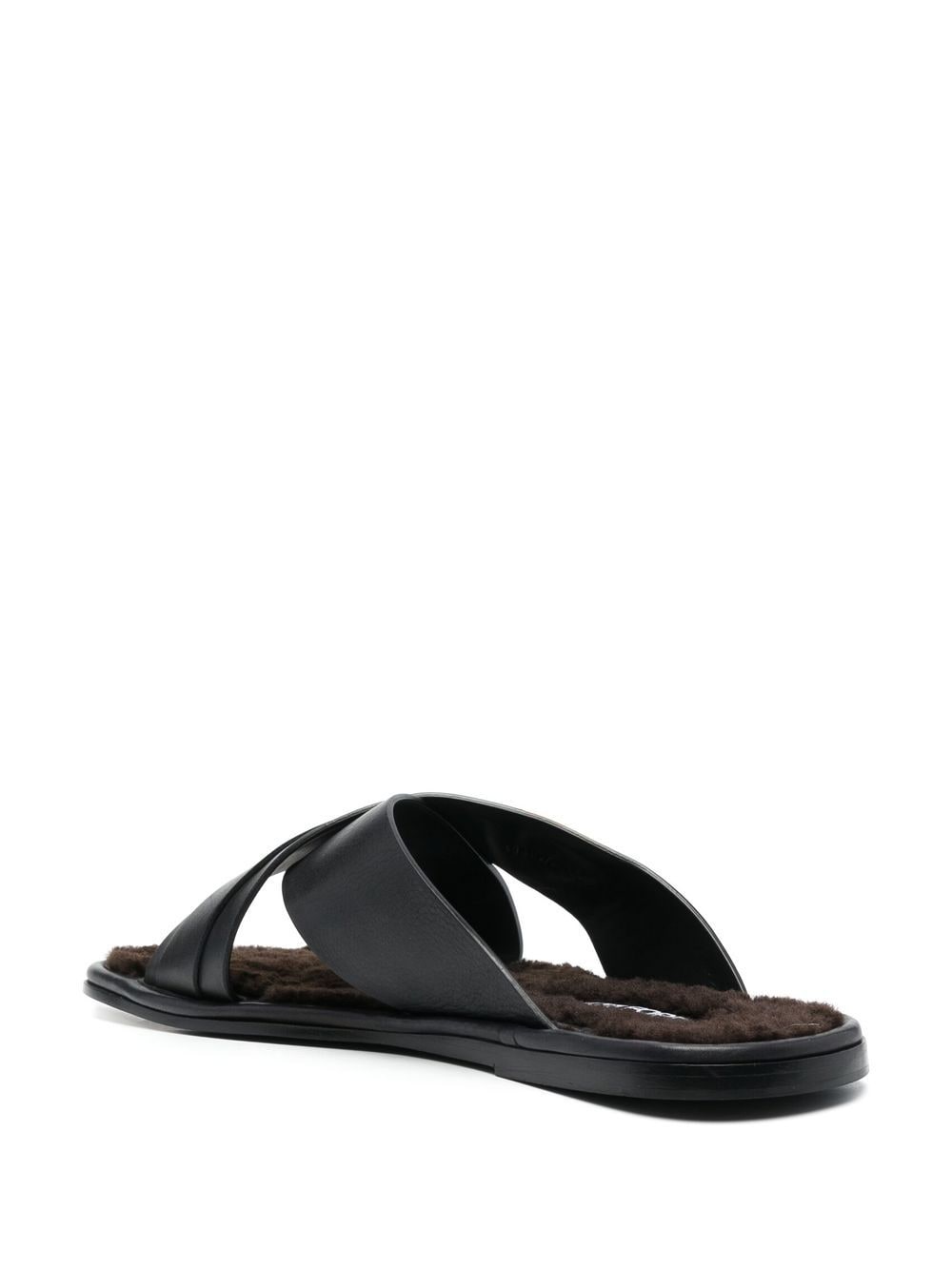 Shop Tom Ford Wicklow Leather Sandals In Black