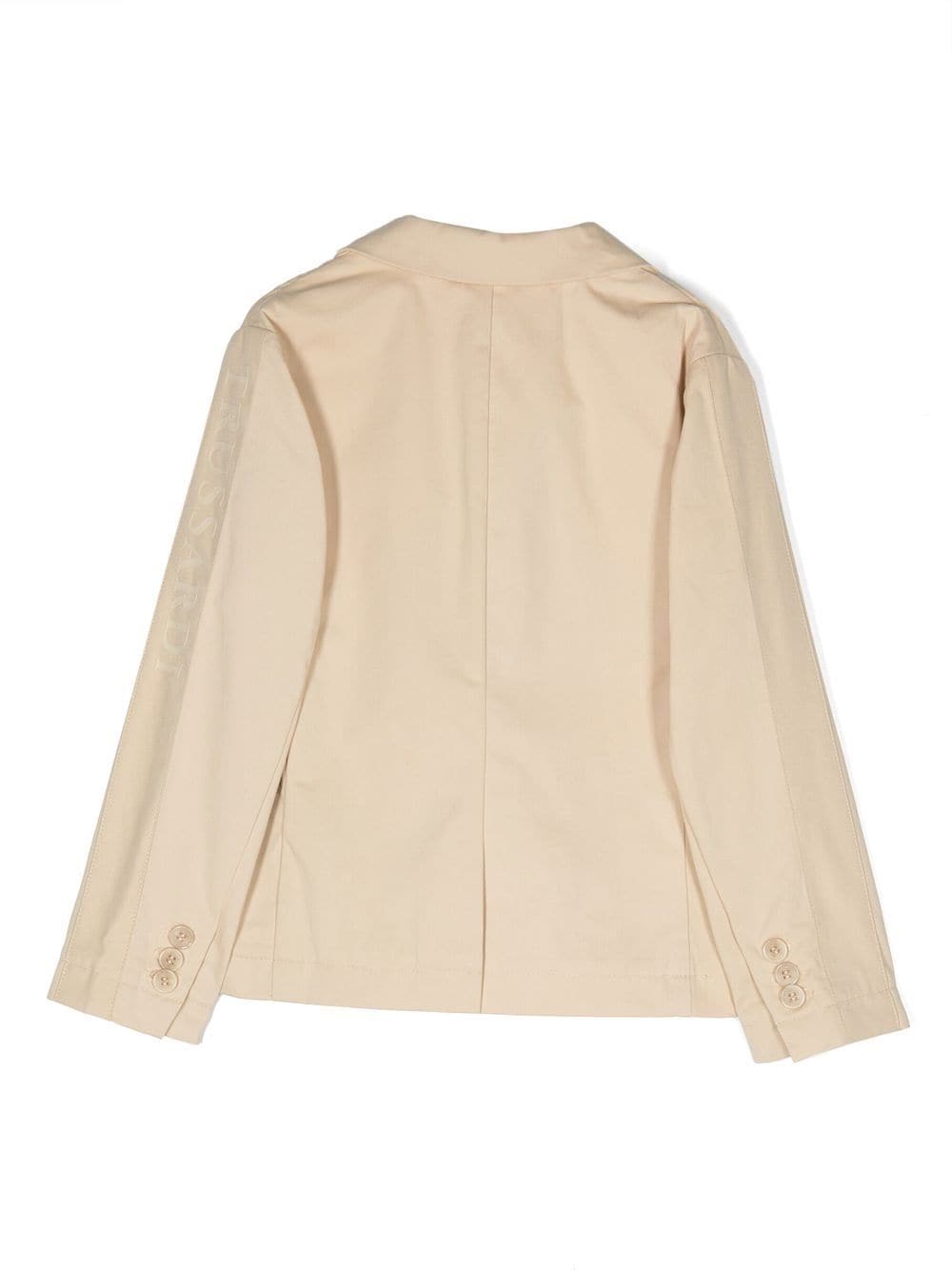 TRUSSARDI JUNIOR Blazer met geborduurd logo - Beige