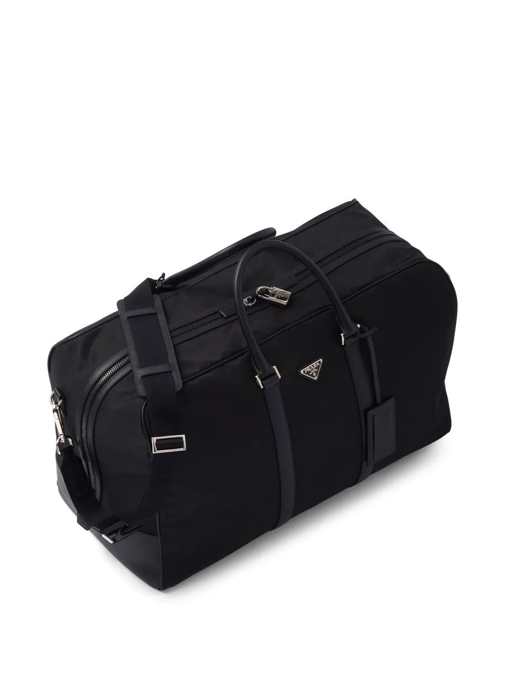 Prada ロゴパッチ ダッフルバッグ | ブラック | FARFETCH JP