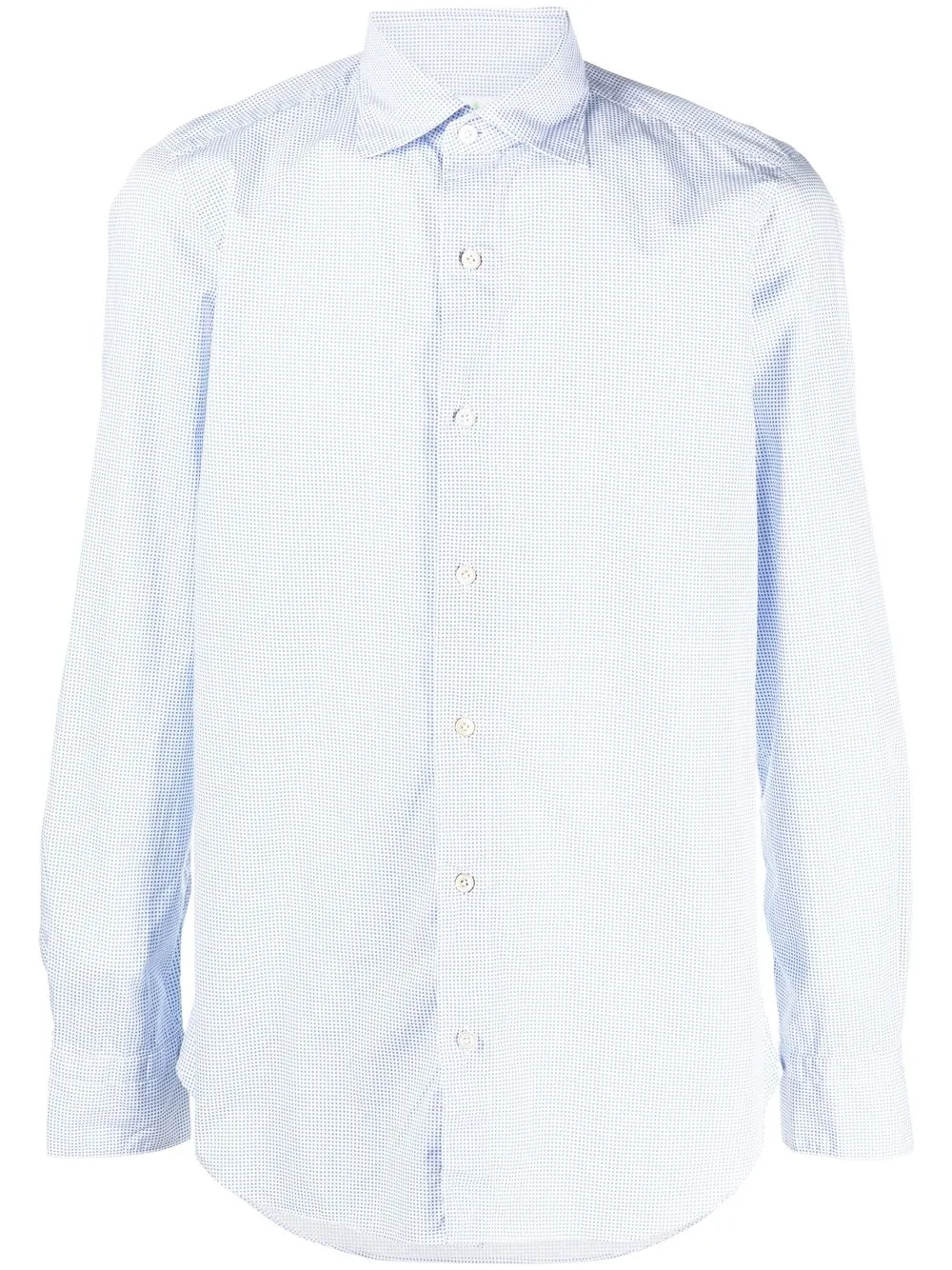 

Finamore 1925 Napoli polka dot-print cotton shirt - Blue