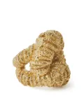 Paola Sighinolfi Era textured knot-shaped ring - Gold