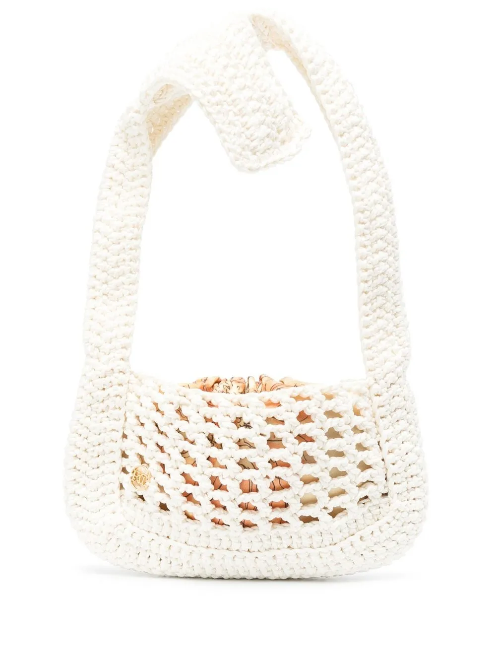 

Recto tote de crochet mini - Neutro