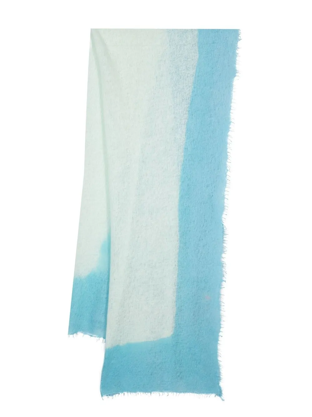 

MOULETA two-tone cashmere scarf - Blue