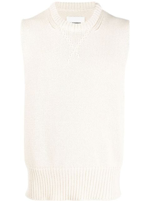 Jil Sander knitted cotton vest