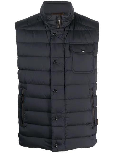 Moorer padded down gilet