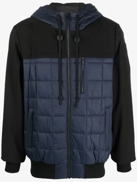 Moose Knuckles panelled hooded padded jacket 