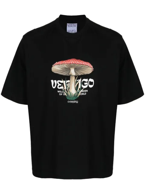 Marcelo Burlon County of Milan 'Vertigo' mushroom-print T-shirt