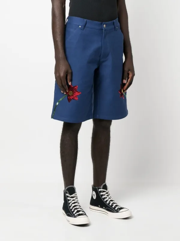 Sky High Farm スパンコールトリム ショートパンツ | ブルー | FARFETCH JP