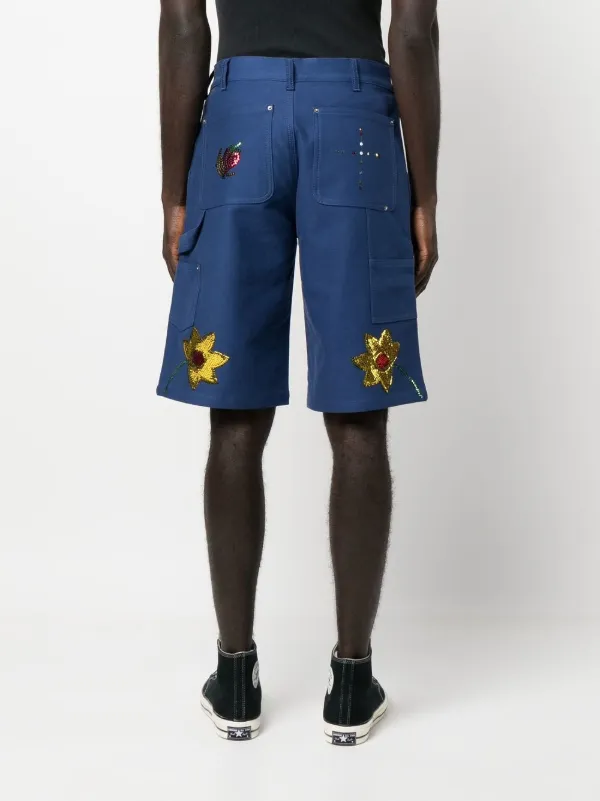 Sky High Farm スパンコールトリム ショートパンツ | ブルー | FARFETCH JP