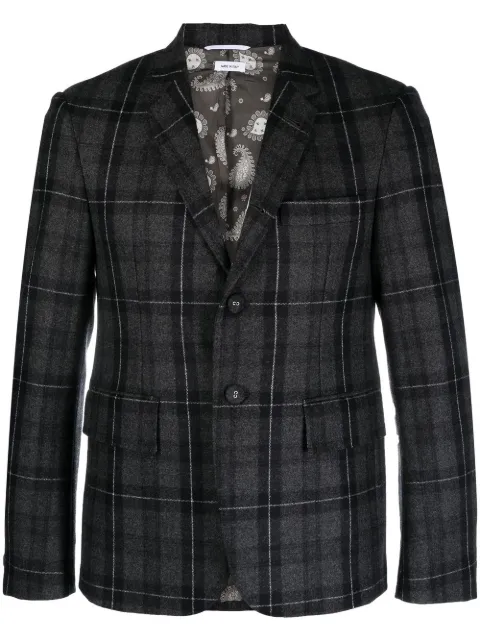 Thom Browne flannel single-breasted blazer