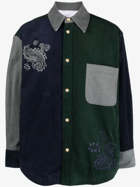 Thom Browne patchwork shirt jacket