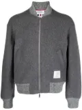 Thom Browne fleece-wool bomber jacket - Grey