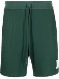 Thom Browne waffle-effect drawstring shorts - Green