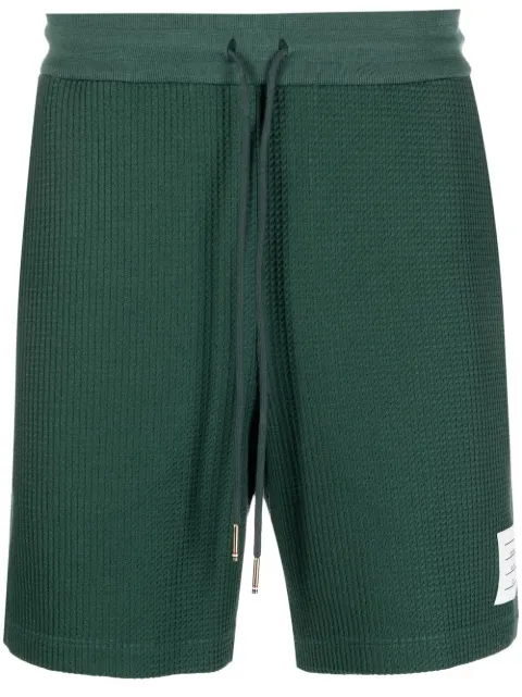 Thom Browne waffle-effect drawstring shorts