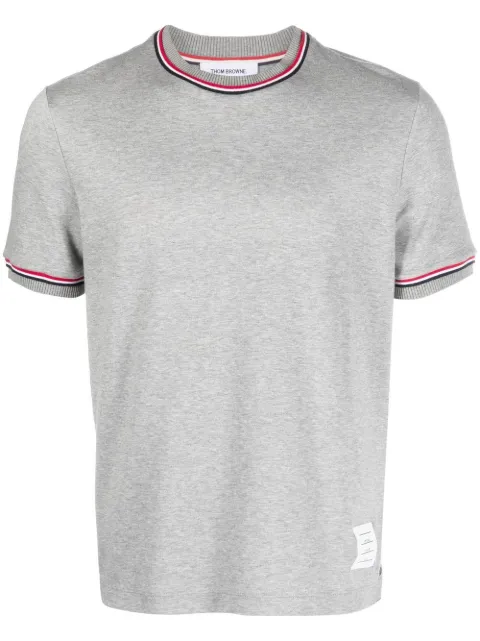 Thom Browne logo-patch crew neck t-shirt