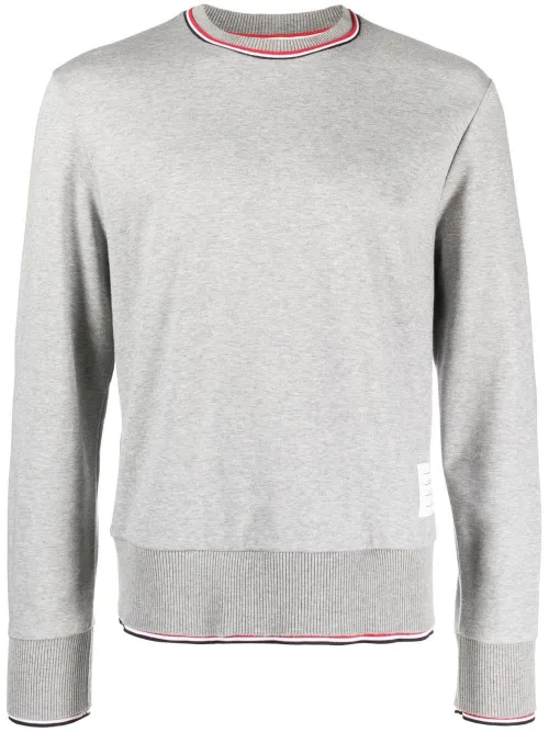 Thom Browne pull à col rond - Gris - Thom Browne - Modalova