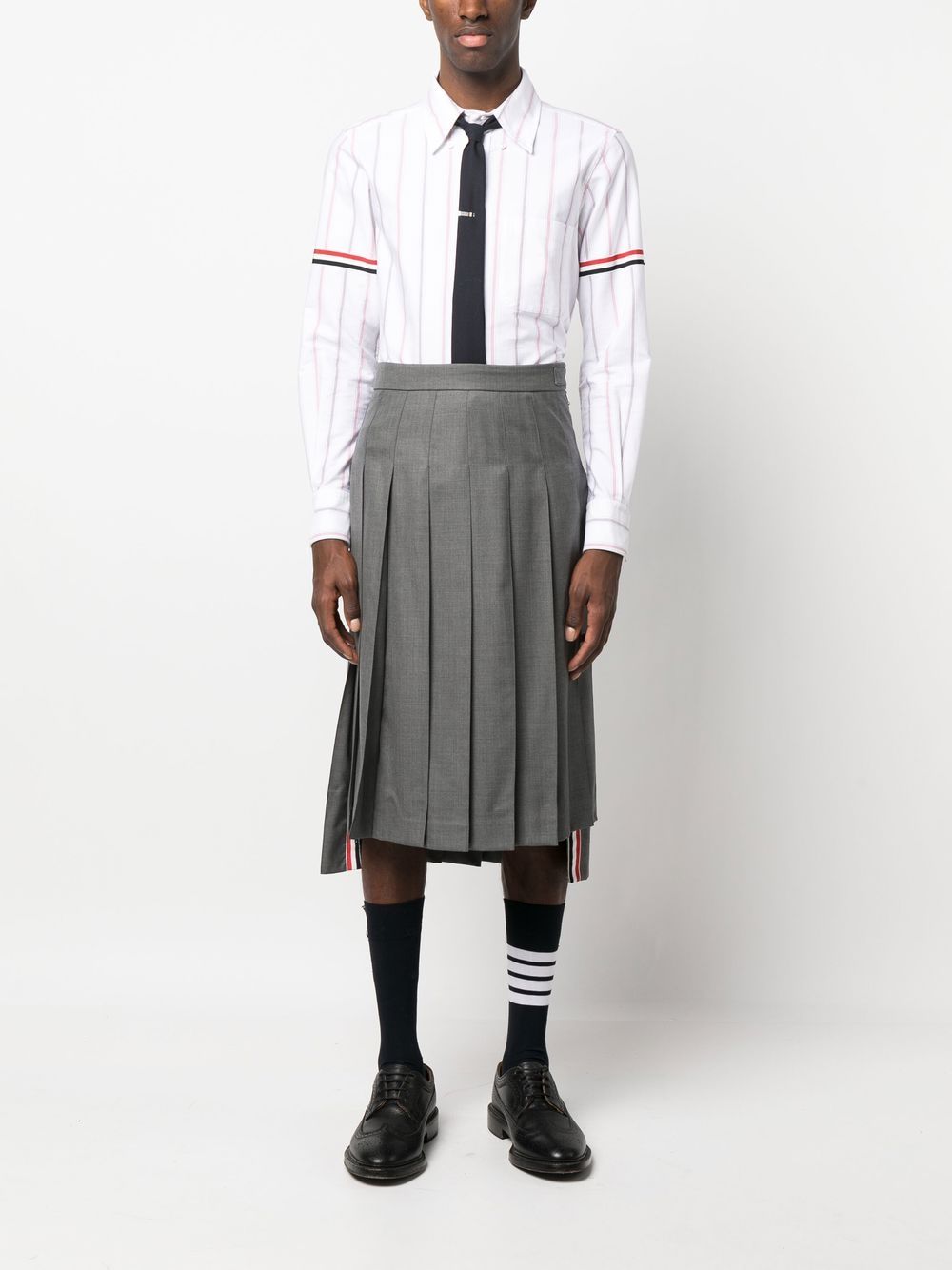 Thom Browne Gestreept overhemd - Wit