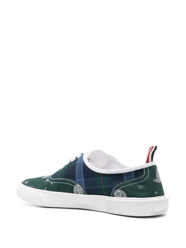 【送料&関税込】Thom Browne Sneakers Thom Browne Heritage low-top Sneakers | White | FARFETCH JO