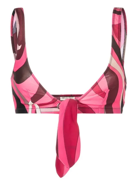 PUCCI wave-print bikini top