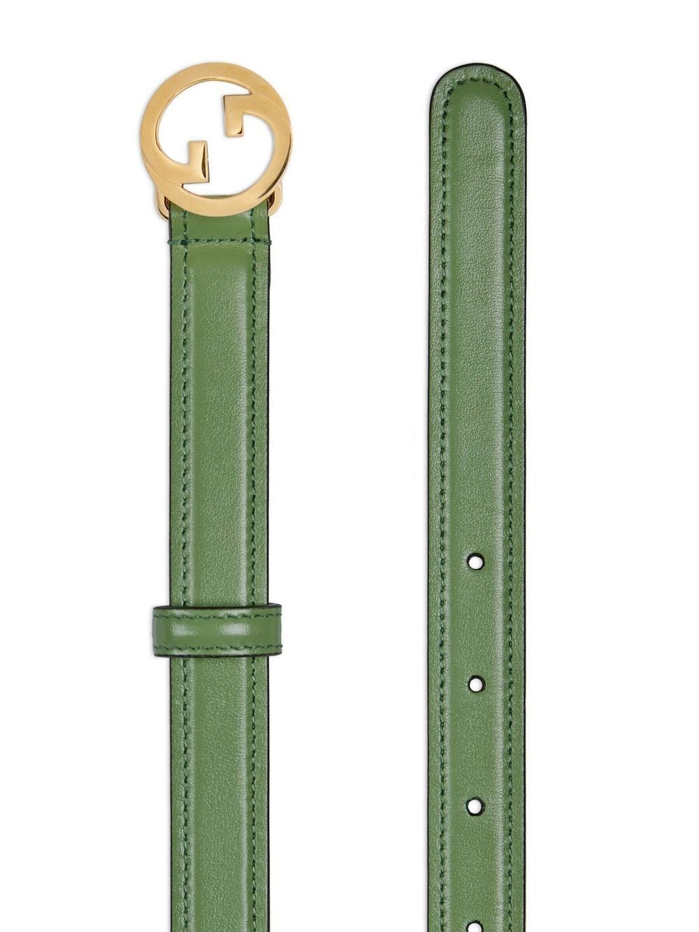 Gucci Riem met logogesp - Groen