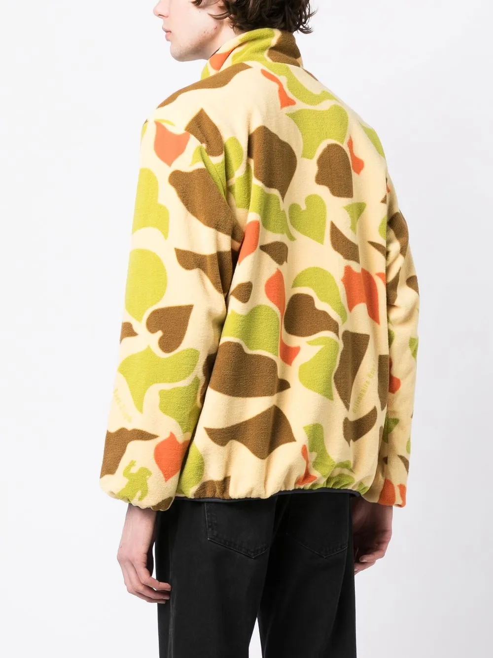 Shop Billionaire Boys Club Camouflage-print Reversible Fleece Jacket In Multicolour