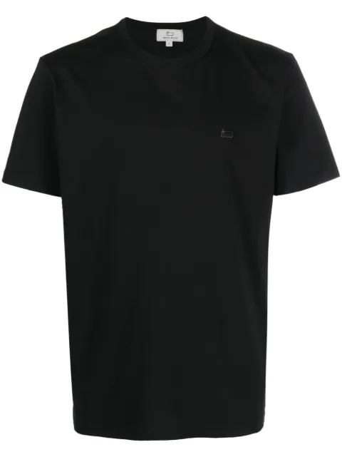 Woolrich playera manga corta con logo bordado